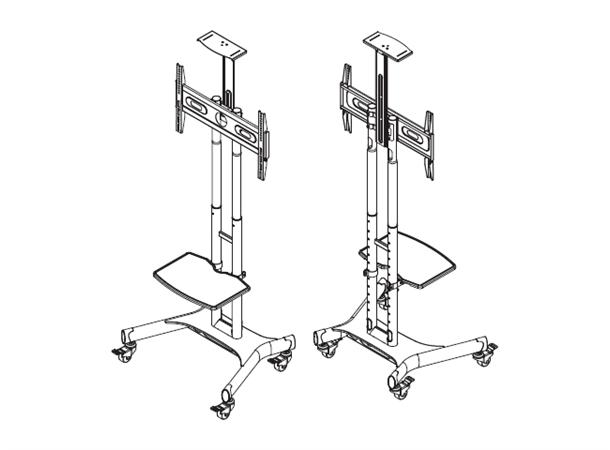 Multibrackets M Public Floorstand Basic 150 gulvstativ med hjul